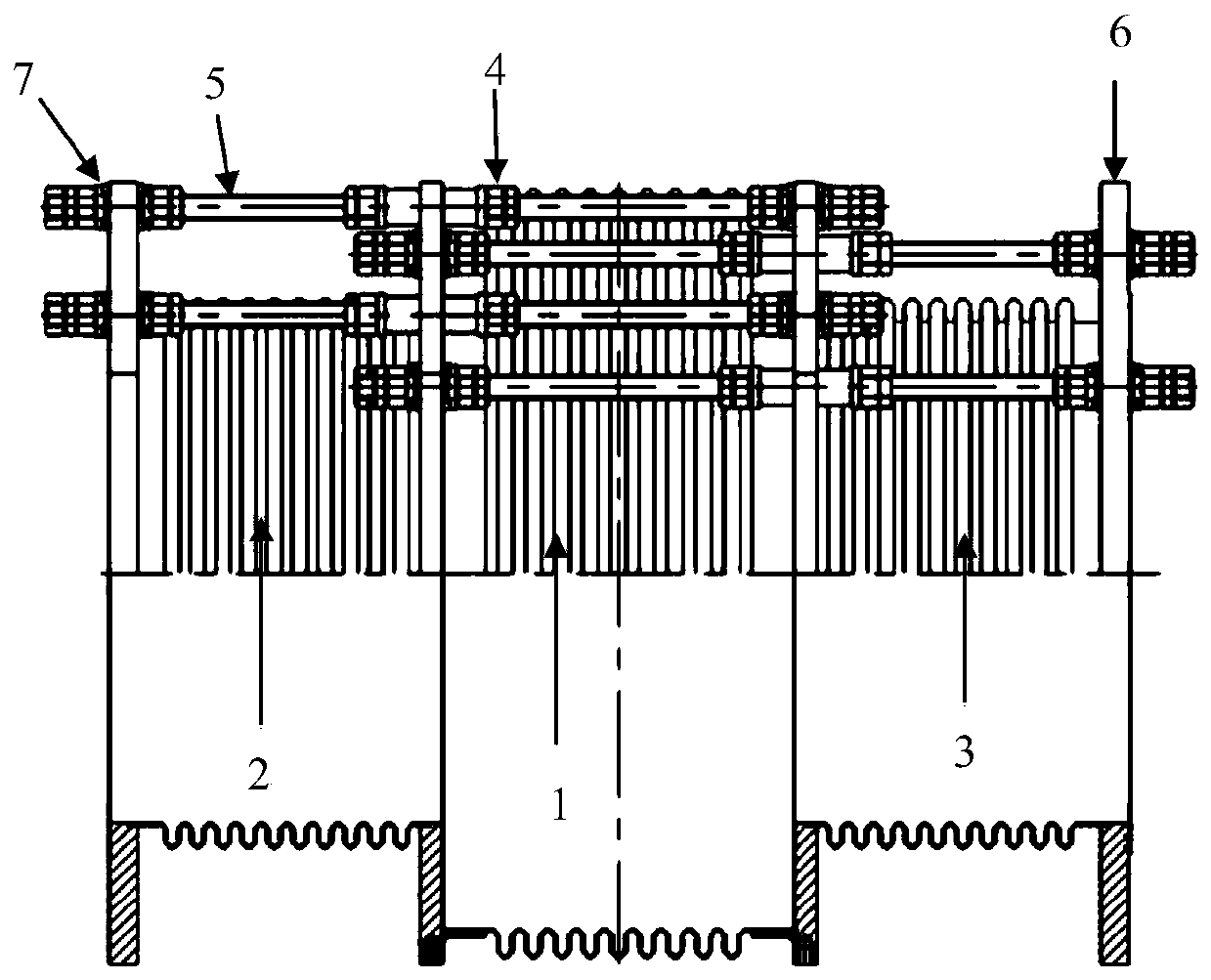 Coating method of corrugated pipe assembly for high-voltage switch