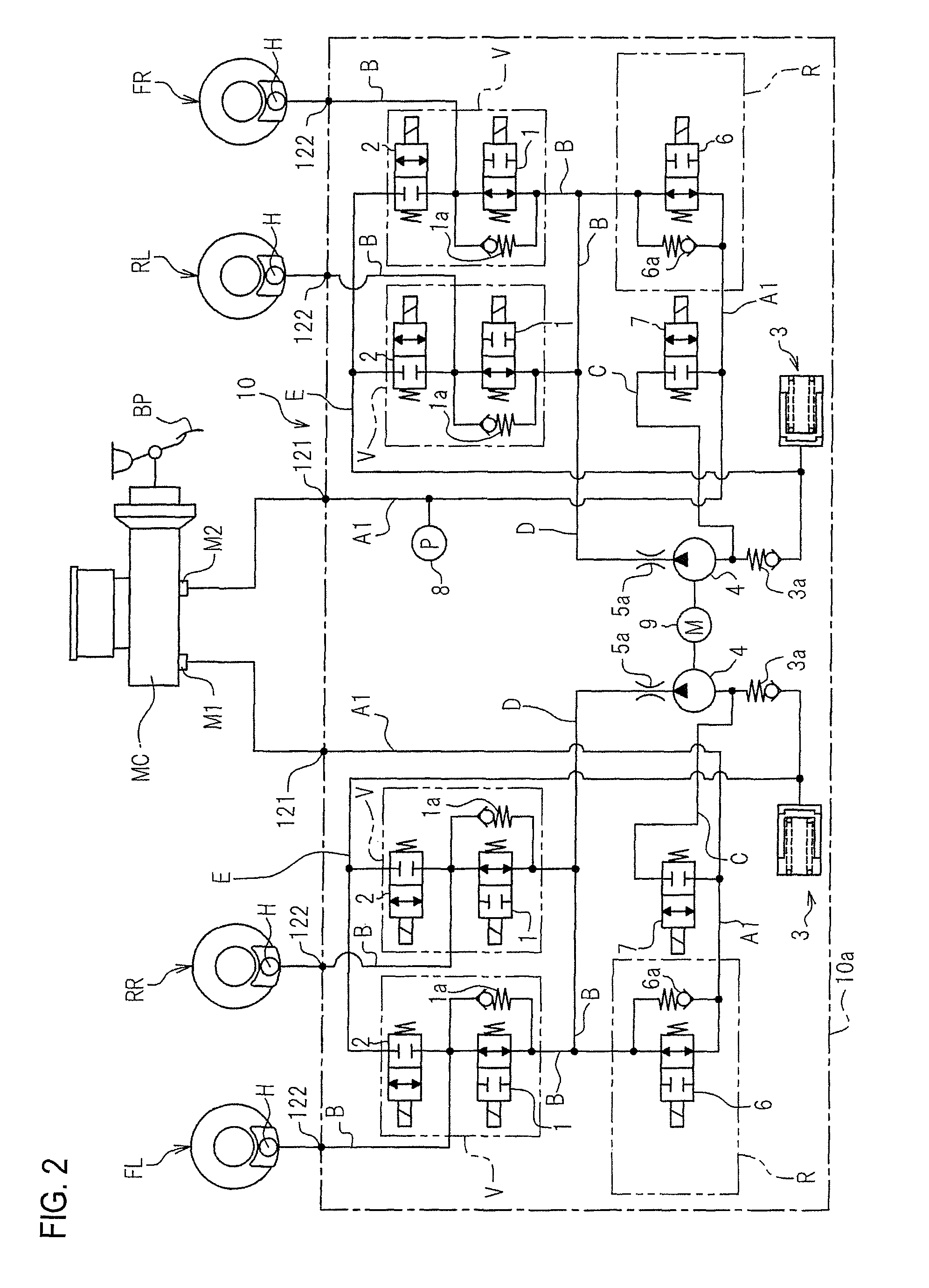 Motor control device and vehicle brake hydraulic pressure control apparatus