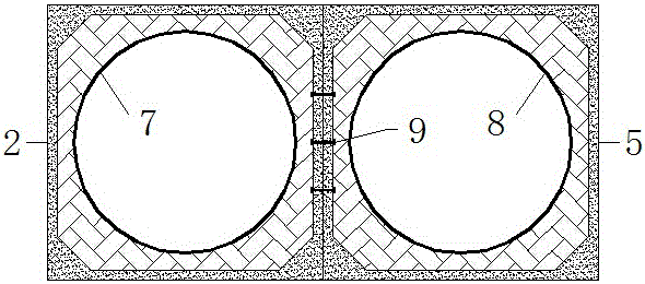 Prefabricated shield node tunnel under condition of shield intersection and small spacing and construction method