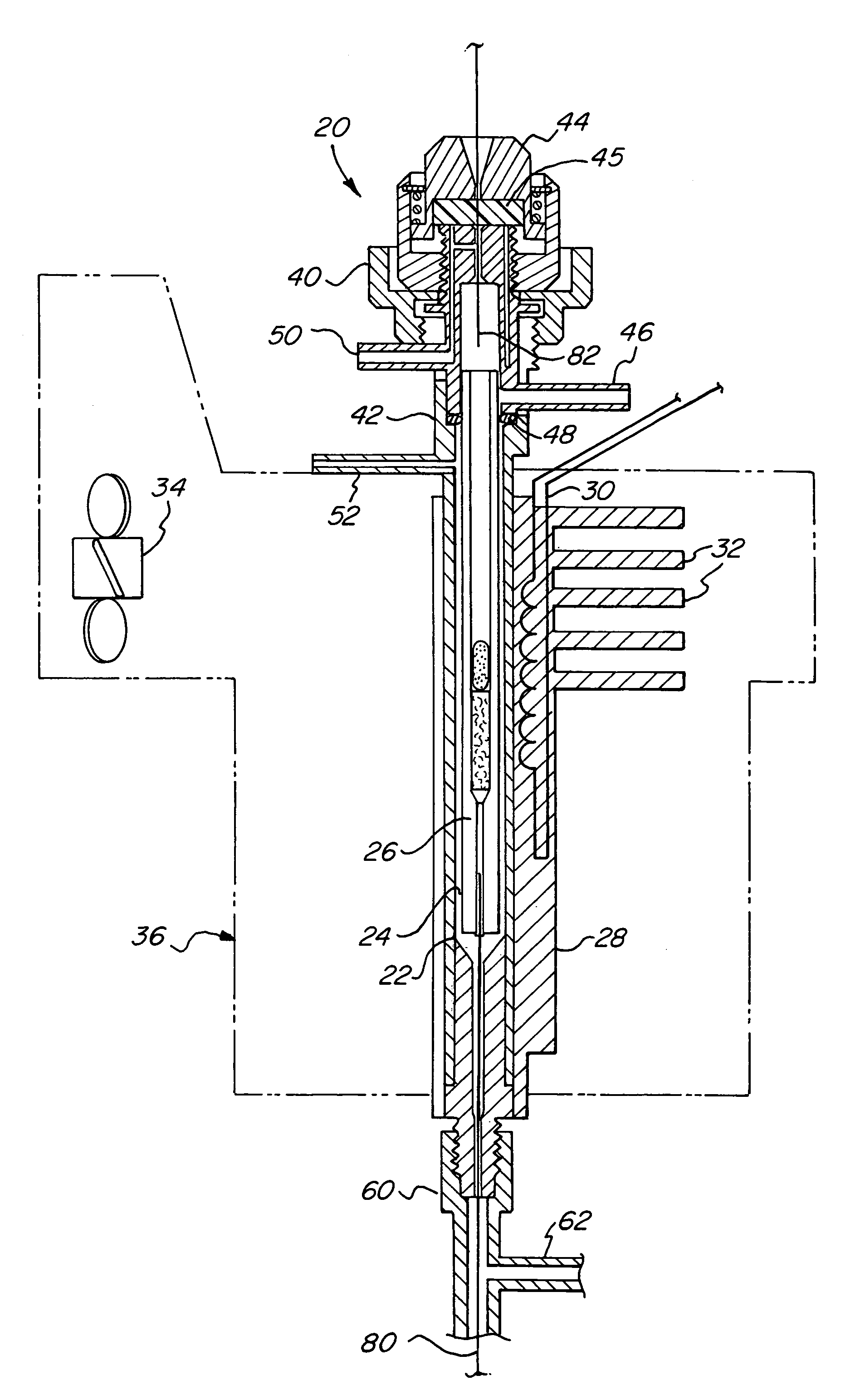 Analyte pre-concentrator for gas chromatography