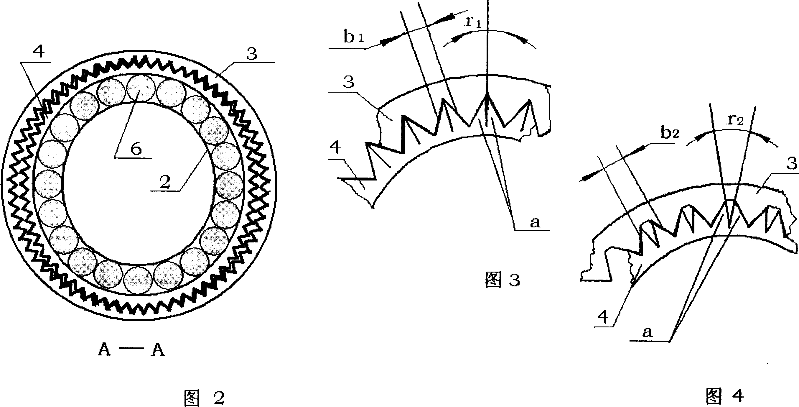 Harmonic teeth-driving stage-less speed variator