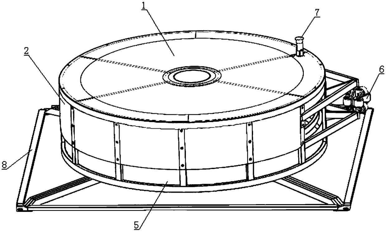 A large-scale take-up reel for engineering