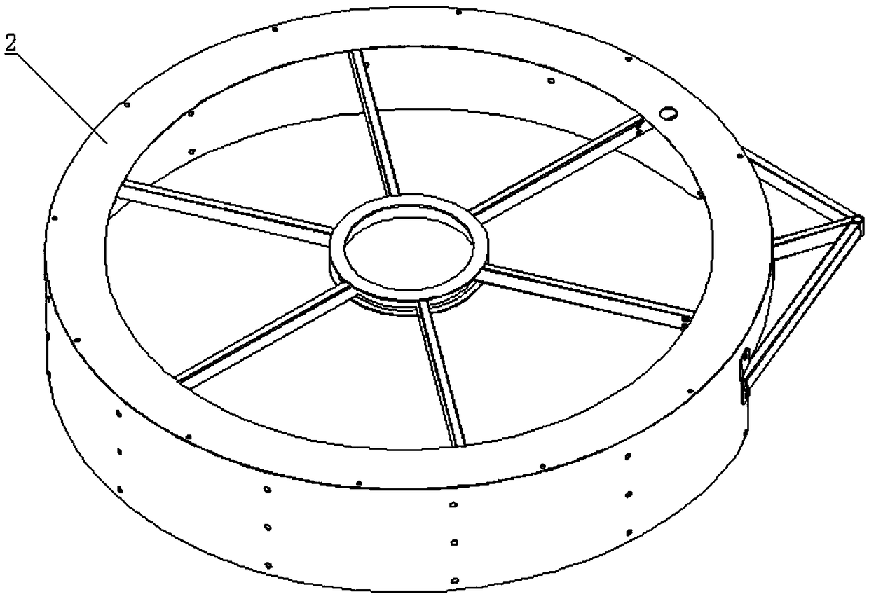 A large-scale take-up reel for engineering