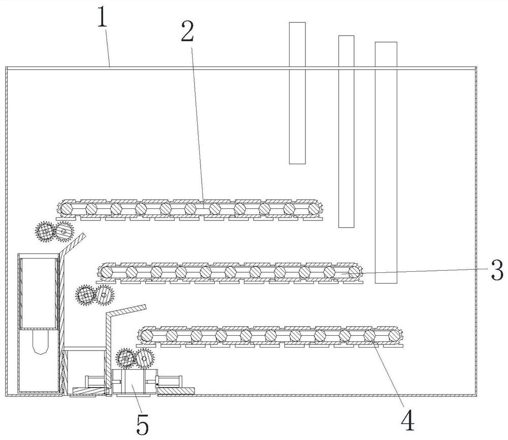 An industrial waste residue treatment device