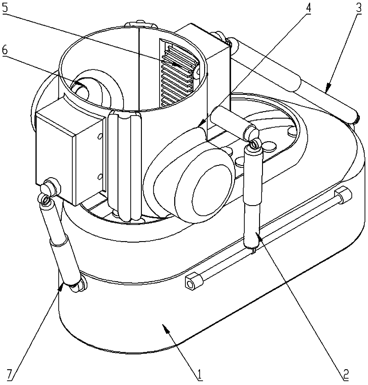 Ankle swing massage device