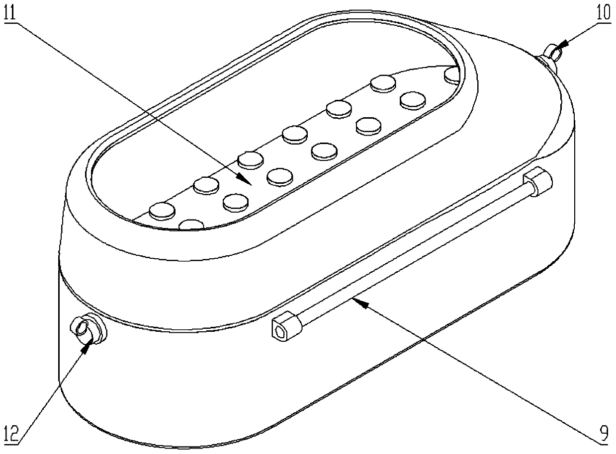 Ankle swing massage device