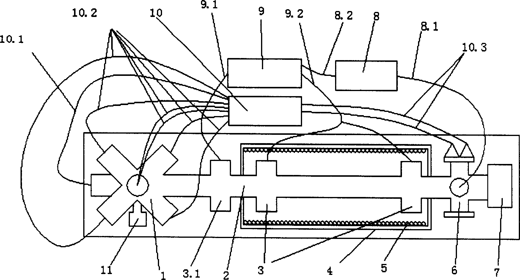 Field-displacement space cold-vapour atomic clock