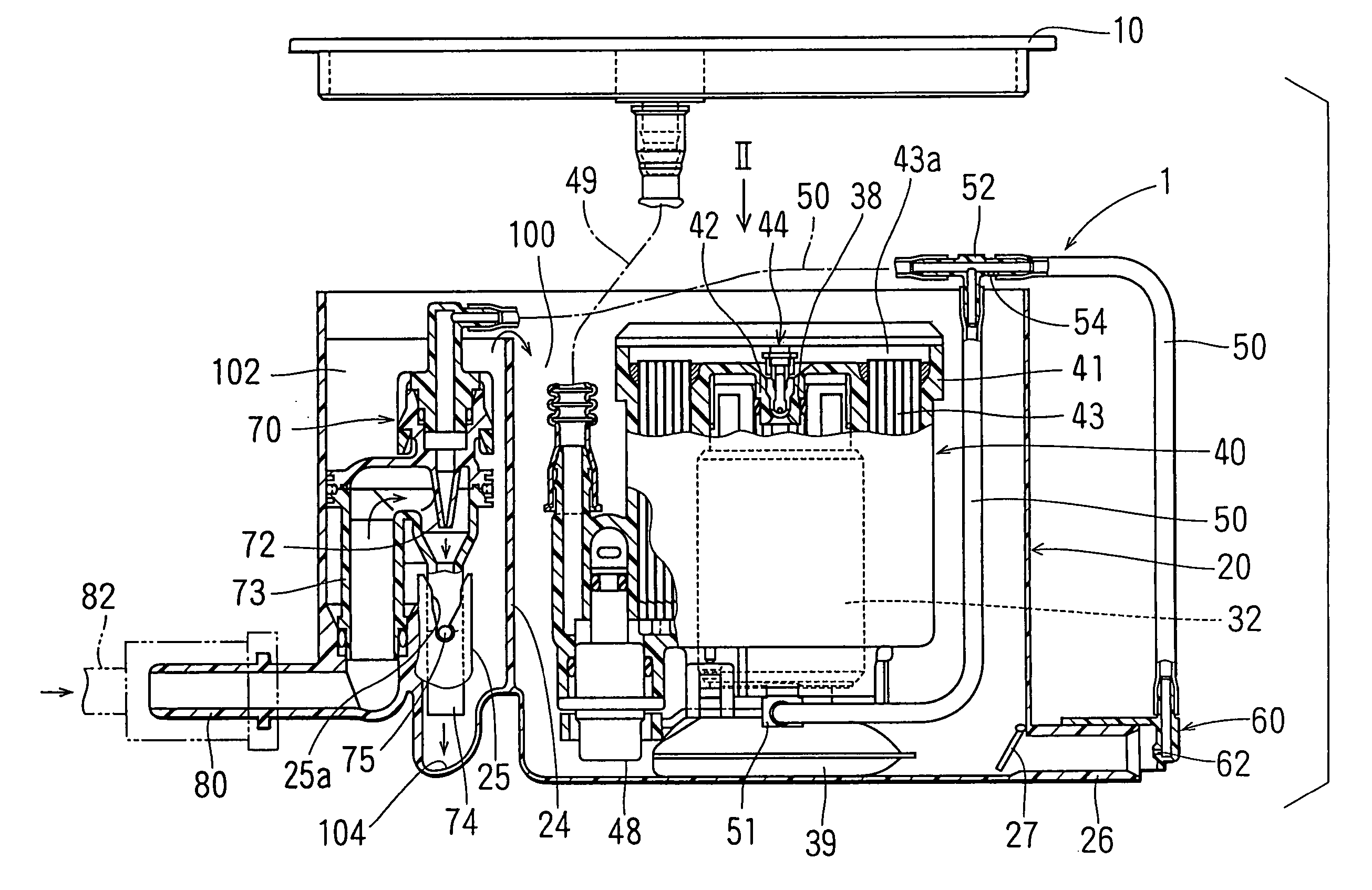 Fuel feed apparatus having sub tank and jet pump