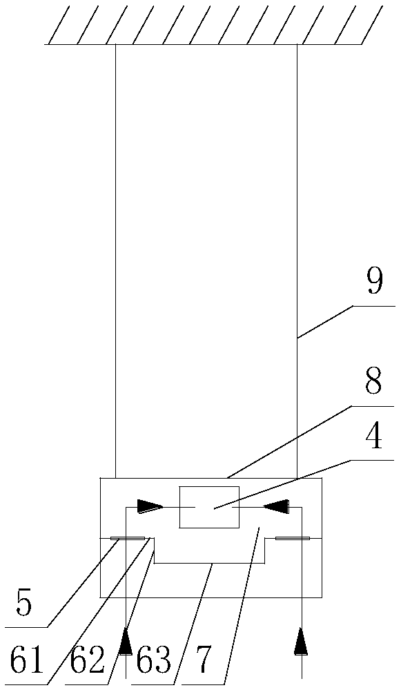 Natural smoke discharge device and method for moxa-moxibustion