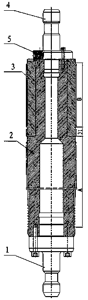 Large-diameter internal gear broaching tool with long rear handle