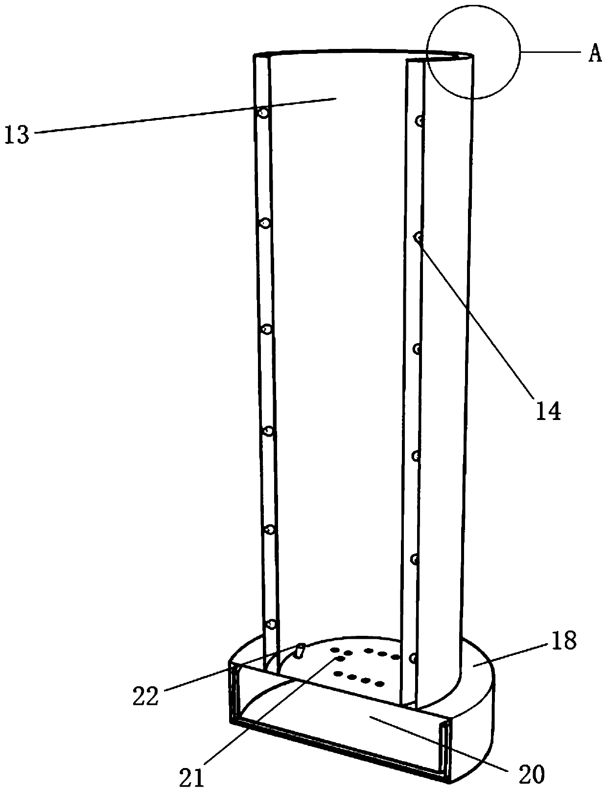 Combined structure of umbrella and umbrella tube