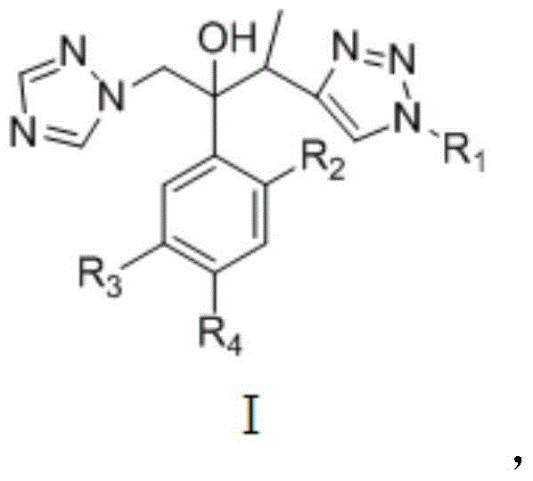 Triazole alcohol derivative, preparation method and application thereof