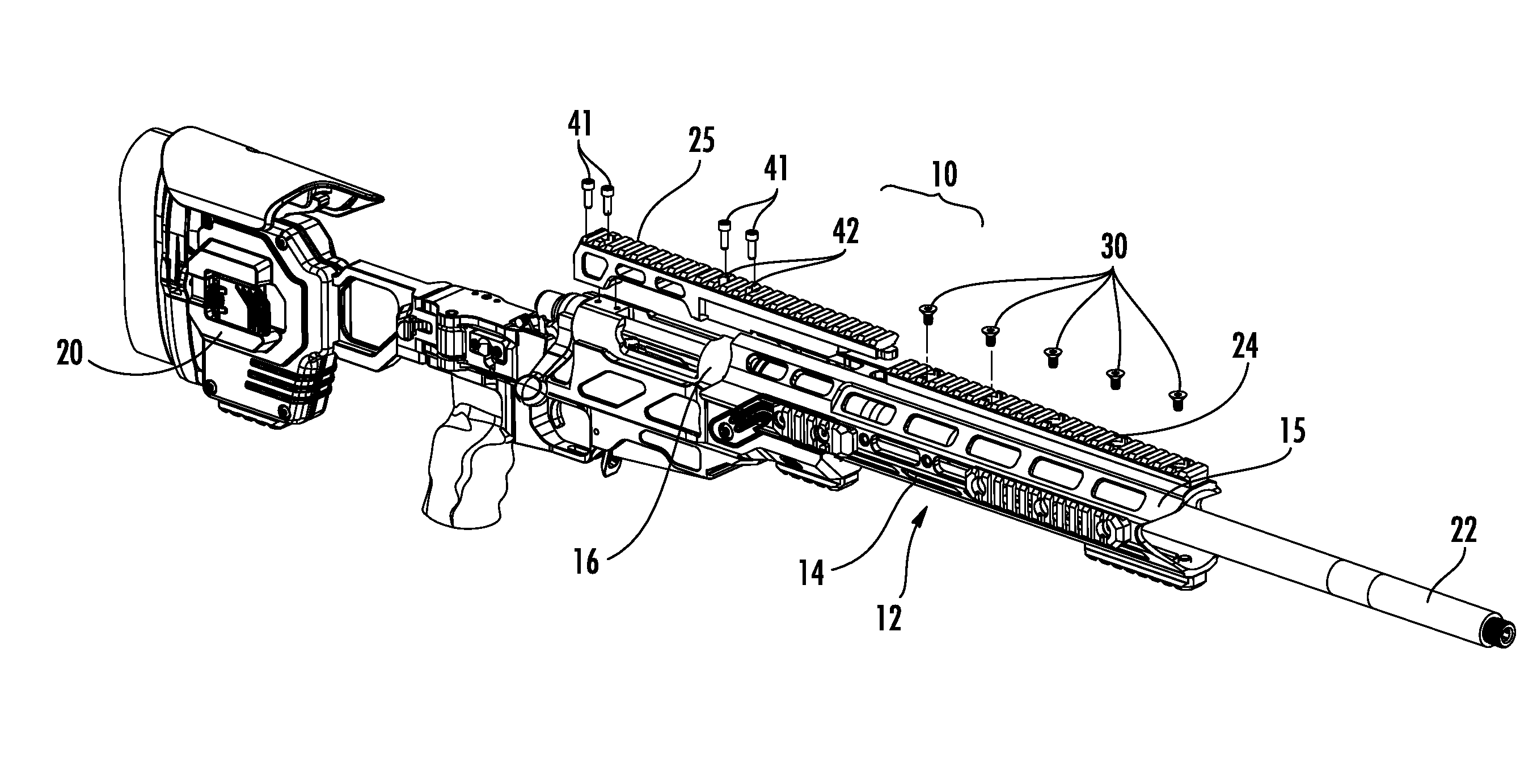 Firearm rail assembly