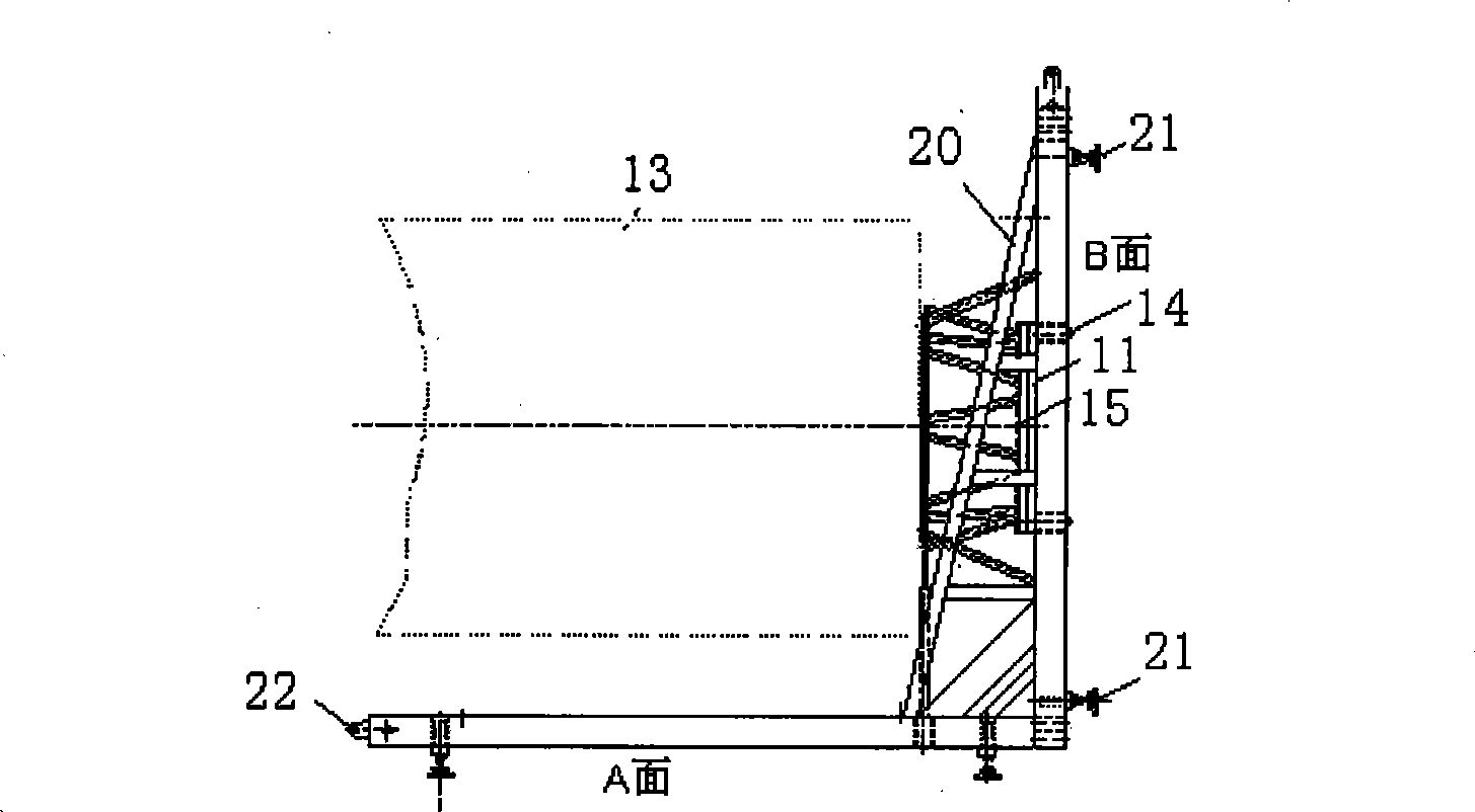 Satellite vacuum thermal test support