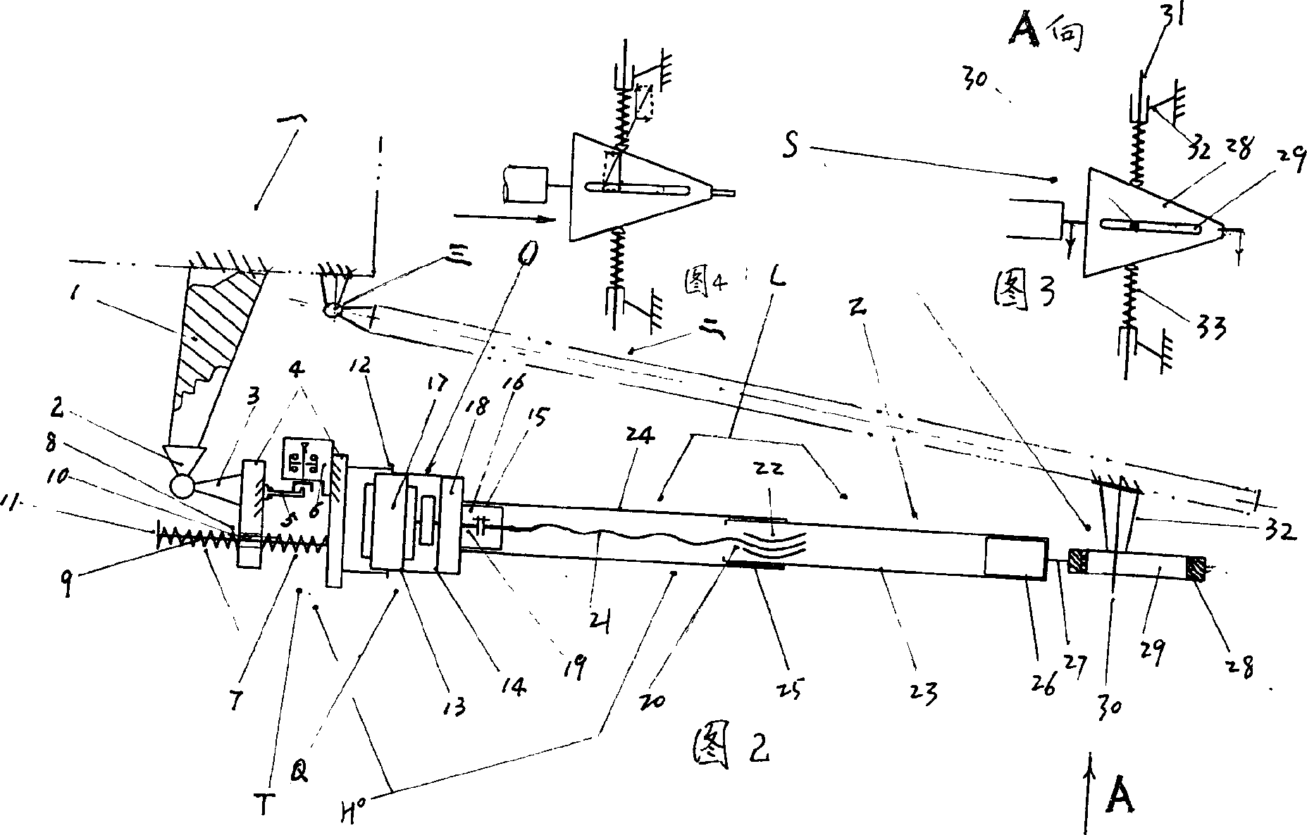 Suspension type horizontal-opening door electric door-opening device