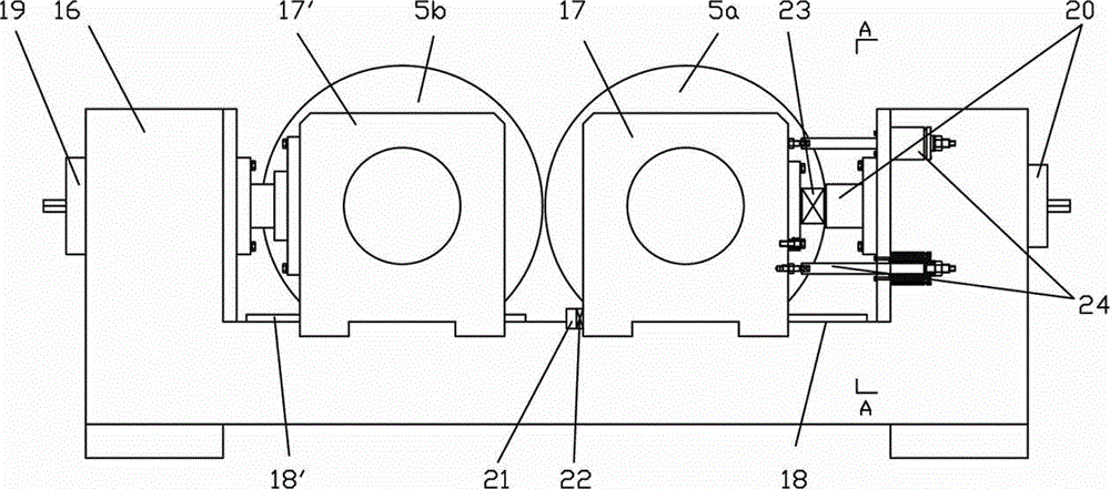 Regulation method and device for double-roll thin-strip continuous casting machine fixing roll