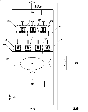 Central air-conditioning system applying ultrafine particle purifying device, and method for purifying air using same