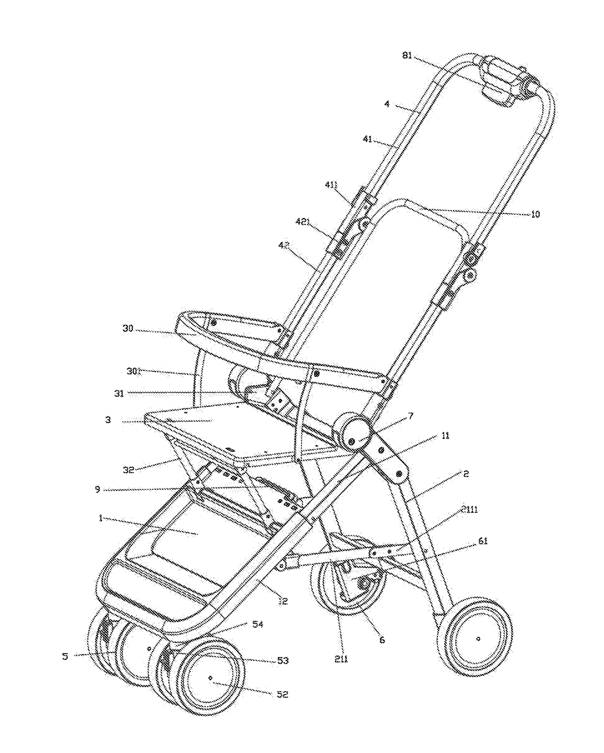 Foldable stroller