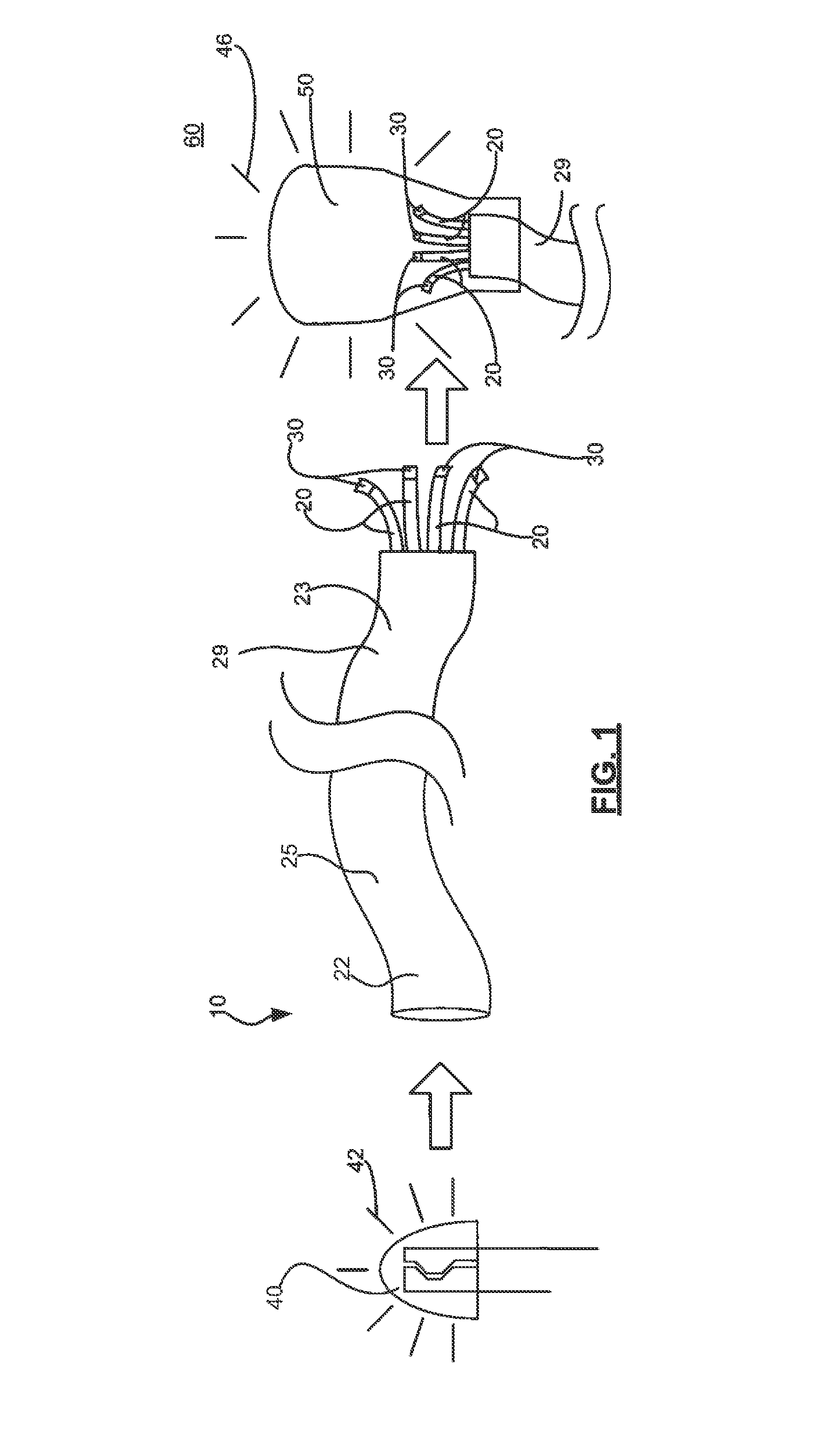 Remote light wavelength conversion device and associated methods