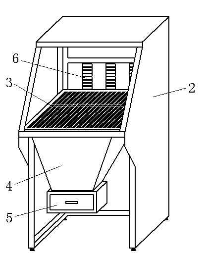 Pre-encapsulation LED (light emitting diode) module dust blowing method and device