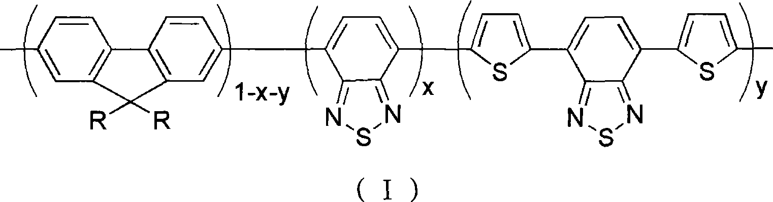 Red and green light emitting conjugated polymer and preparation method as well as application thereof