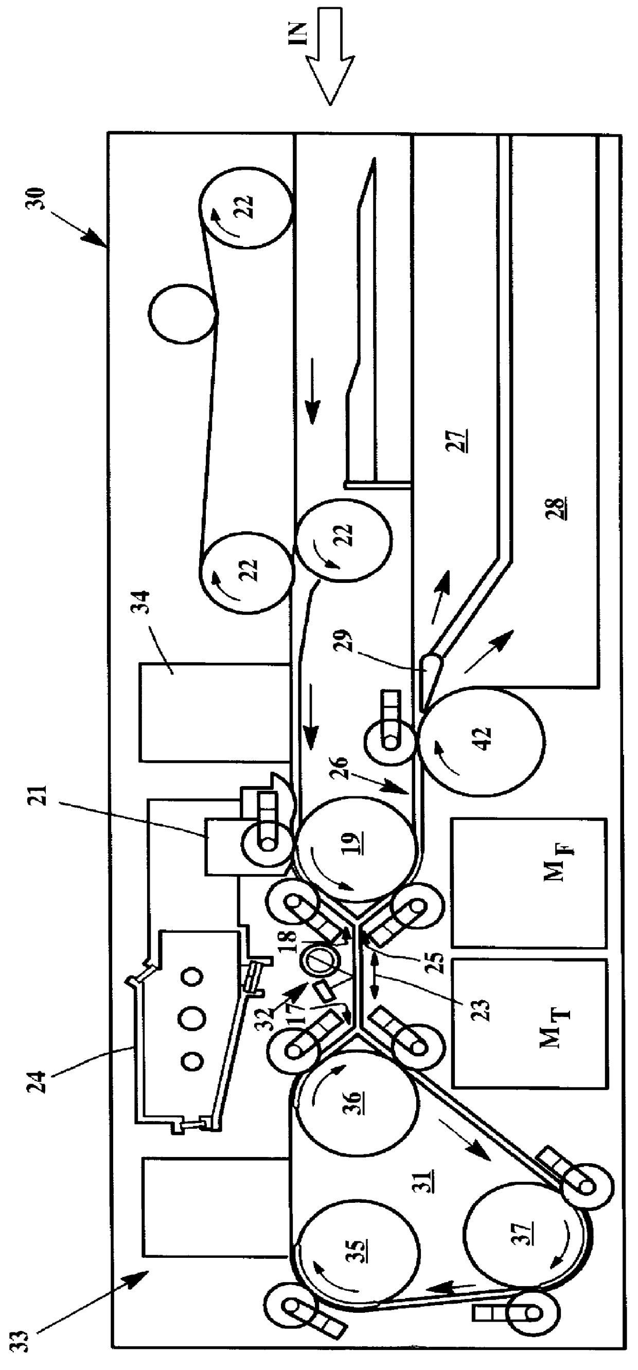 Turn around loop apparatus for document scanning/processing