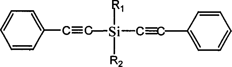 Diphenylacetylene silane novle synthesis method