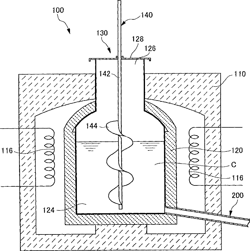 Device and method for manufacturing glass shaping product