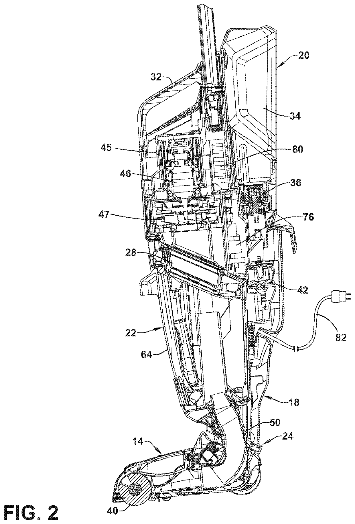 Surface cleaning apparatus with drying cycle