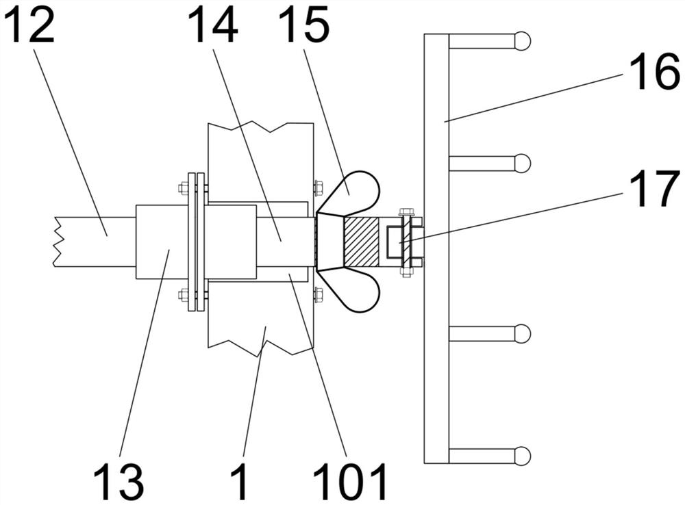 Drainage pipeline flow limiting adjusting device