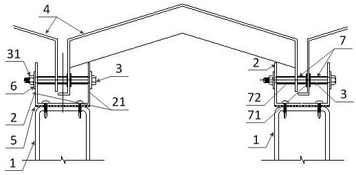 A connection structure and connection method of a curtain wall decorative streamer