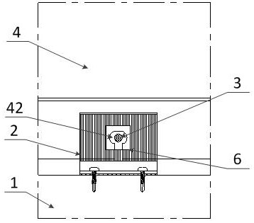 A connection structure and connection method of a curtain wall decorative streamer