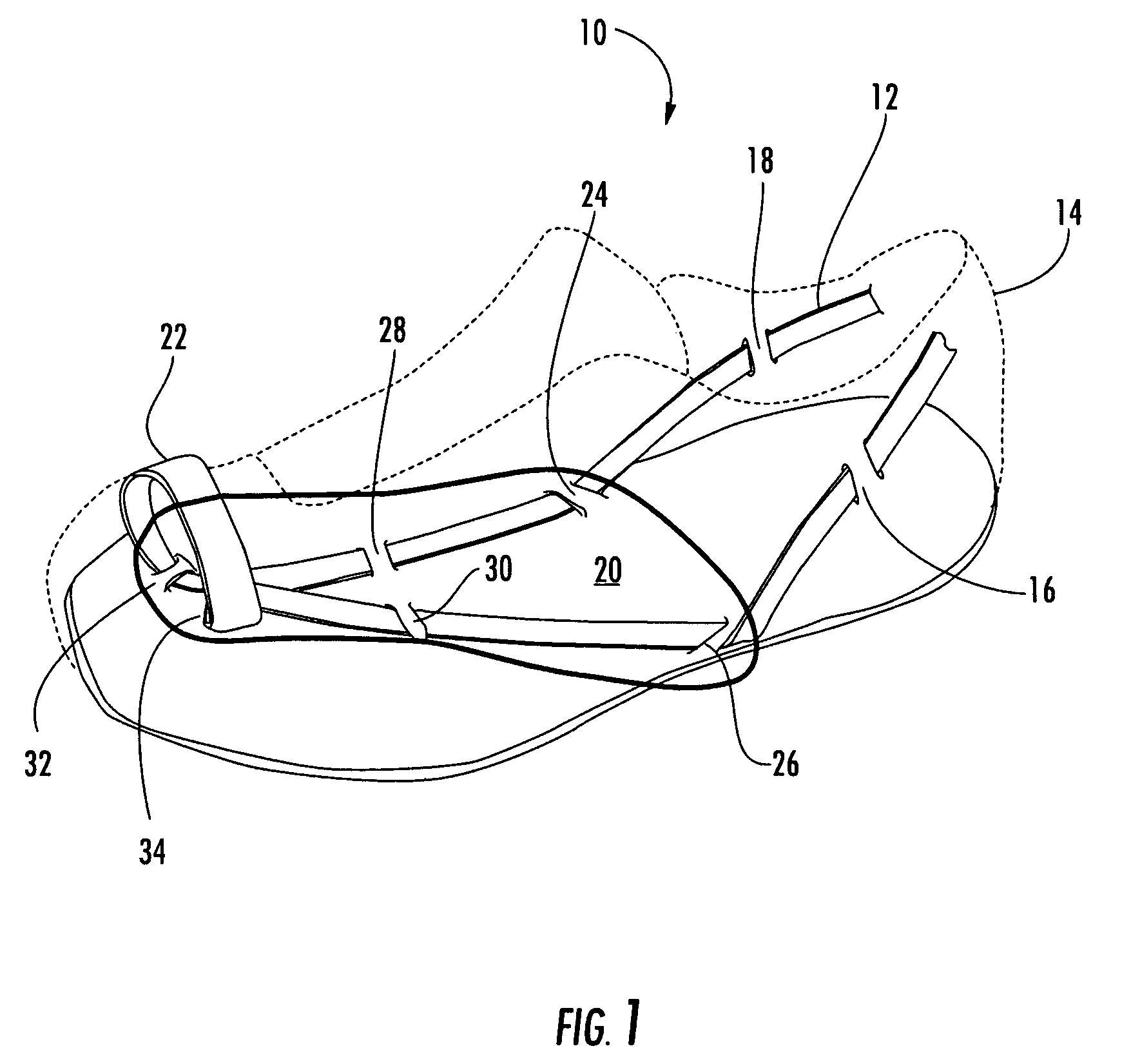 Footwear having an interactive strapping system