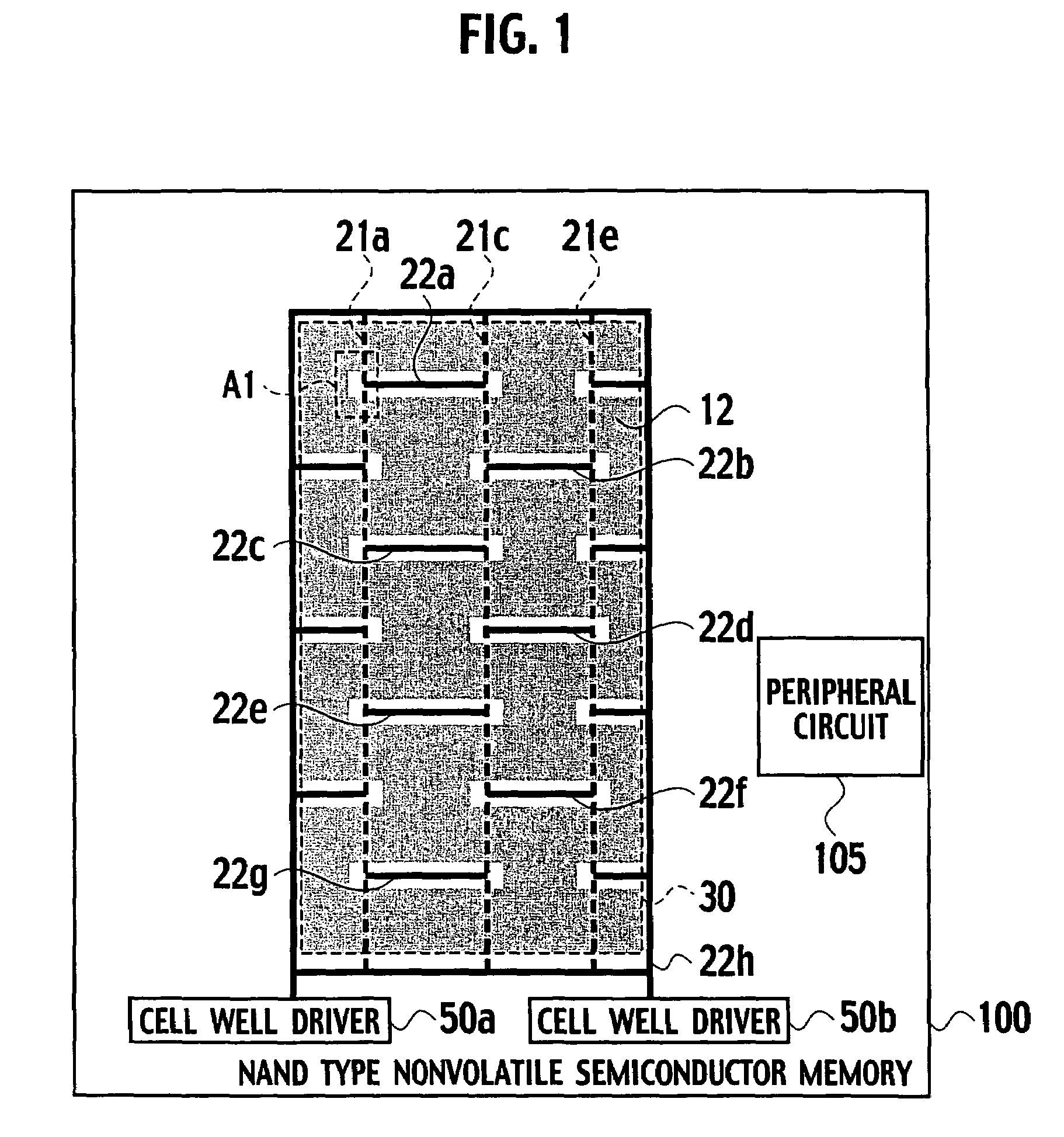 Nonvolatile semiconductor memory having a plurality of interconnect layers