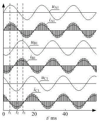 Three-phase AC-DC non-contact power supply system with power factor correction function