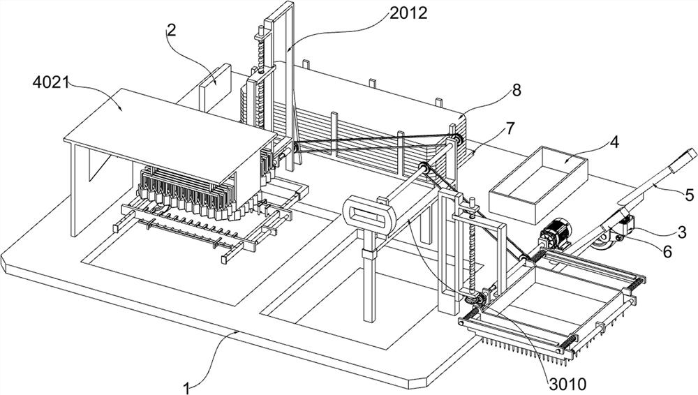 Geocell laying device capable of adapting to multiple cell numbers and used for land treatment