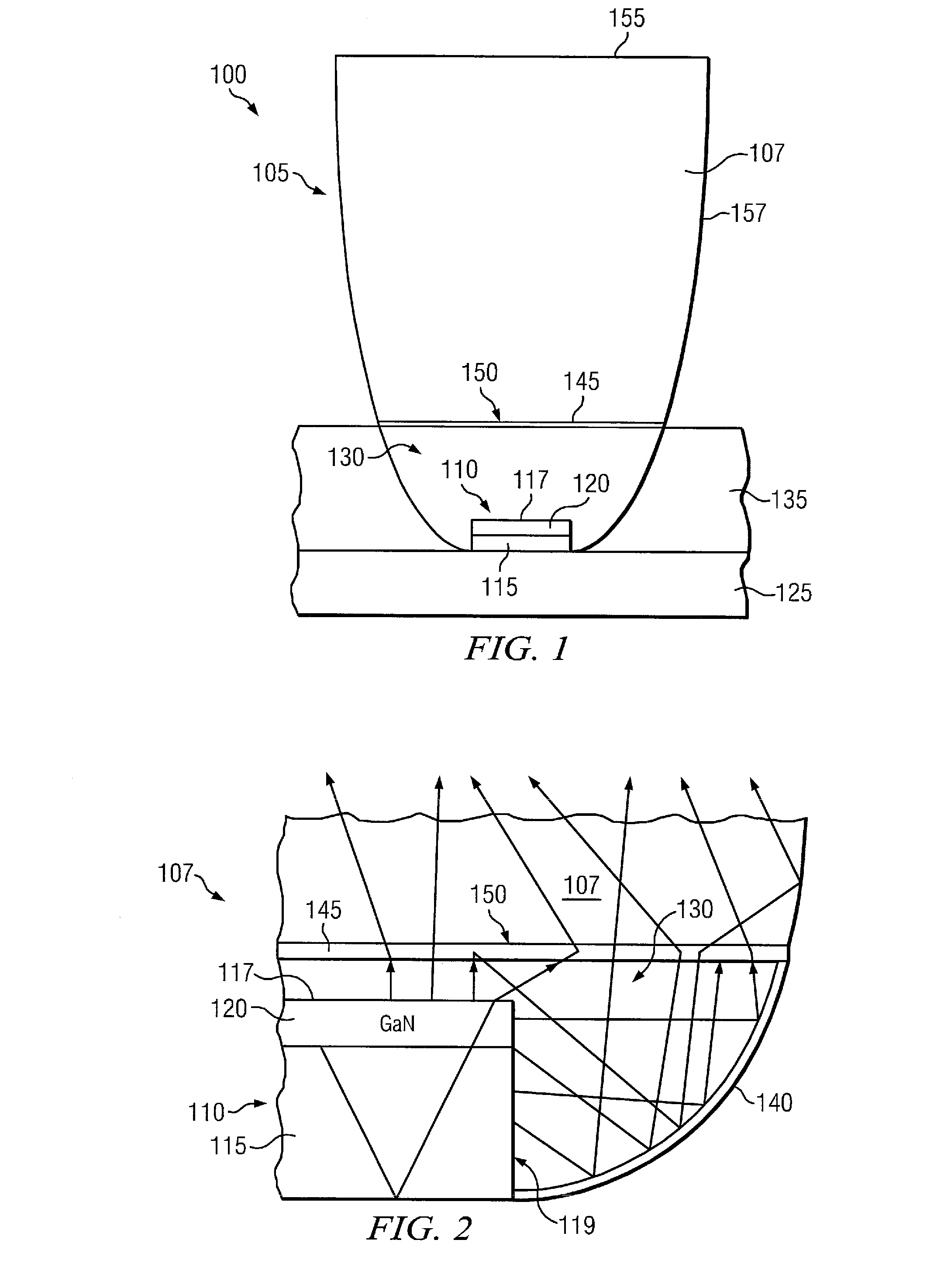 System and method for a phosphor coated lens