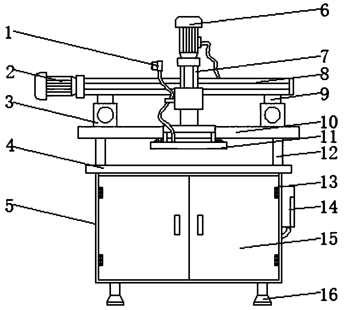 Conveniently-adjusted printing and dyeing device for leather production line