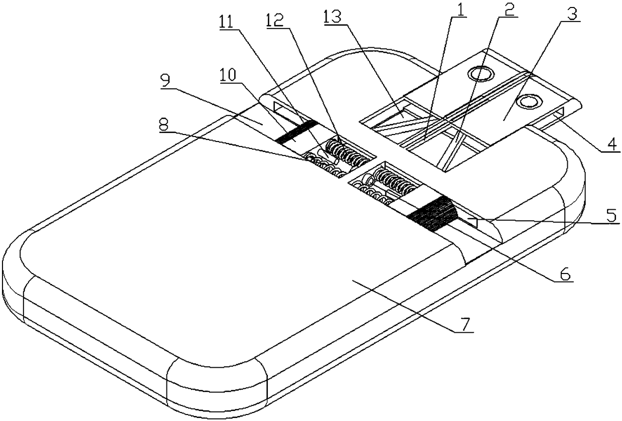 Camera hidden type full-screen mobile phone