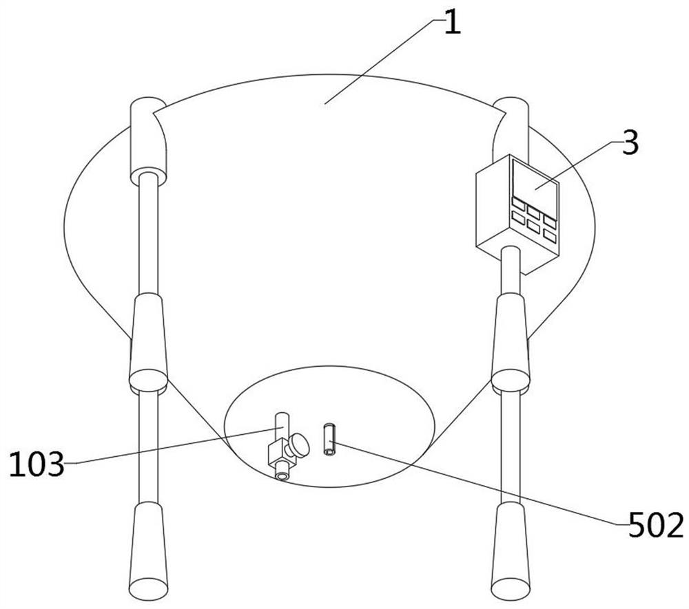 A mixer with gas agitation for chemical and pharmaceutical use