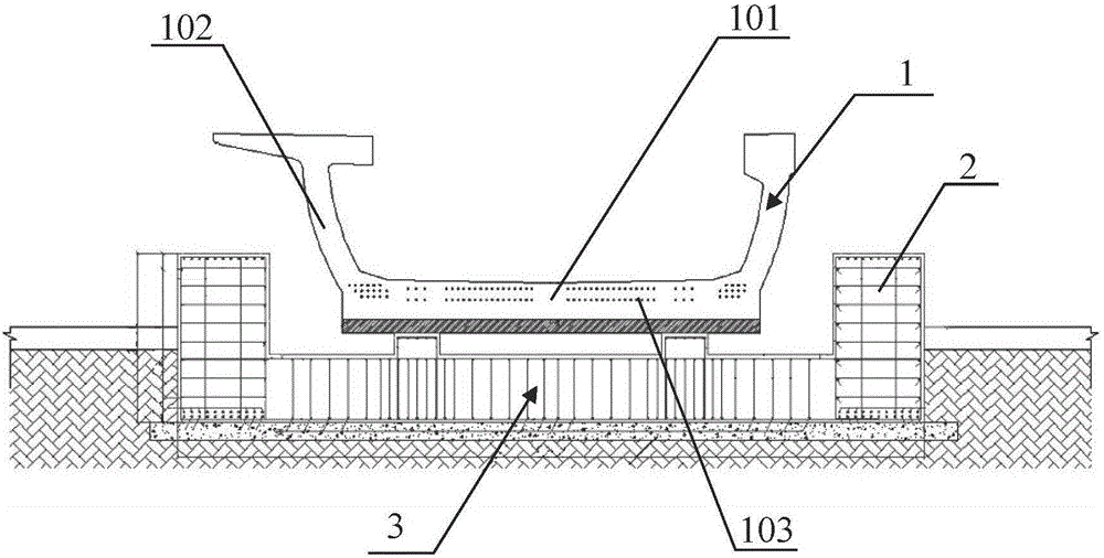 Rail transit large-tonnage pre-tensioning method prestressed concrete U type beam and tensioned bed thereof