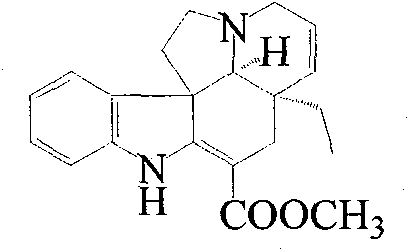 Industrial production process for indole alkaloid tabersonine