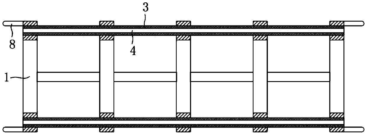 A spaced non-slip vascular stent capable of chronic drug delivery