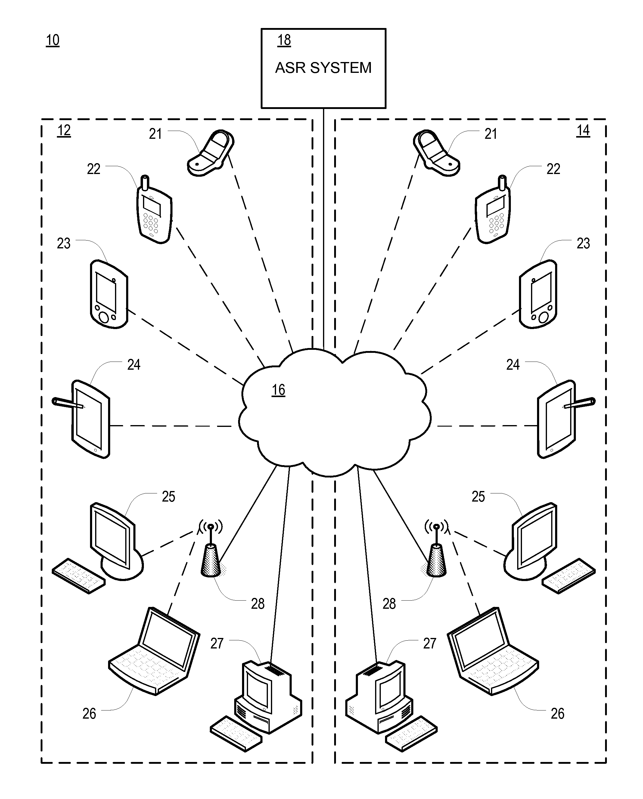 Filtering transcriptions of utterances using received information to correct transcription errors