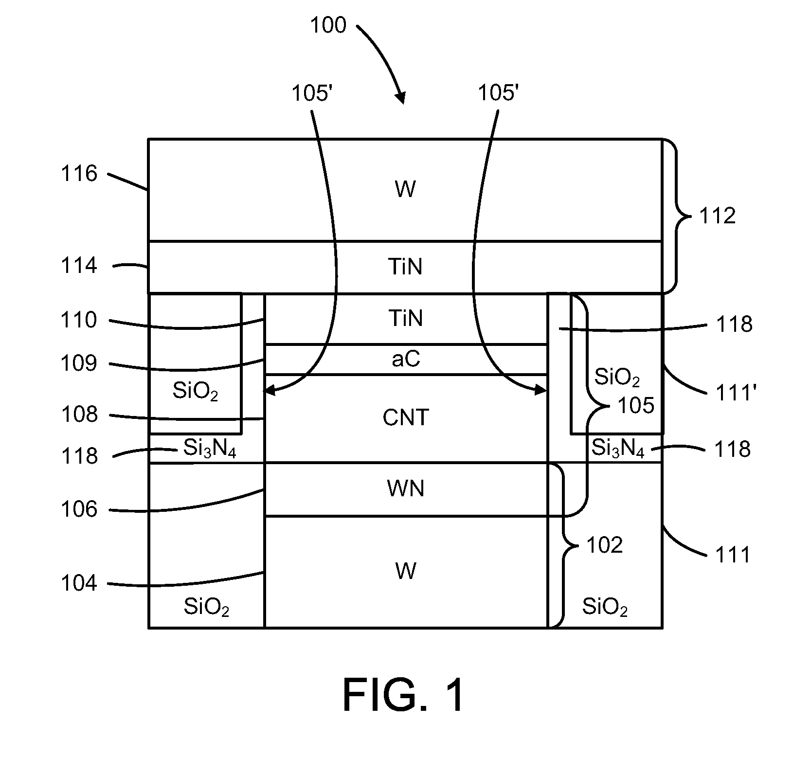 Electronic devices including carbon-based films having sidewall liners, and methods of forming such devices