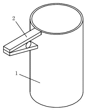 Pen container with clip