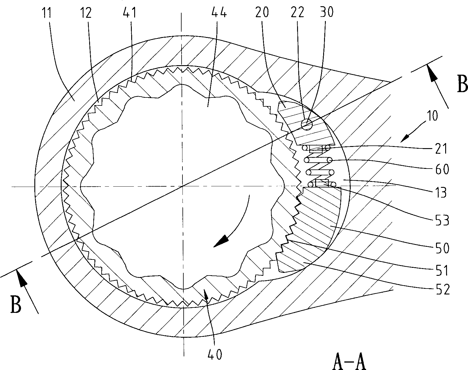 Ratchet wrench with jamming-preventing and indicating functions