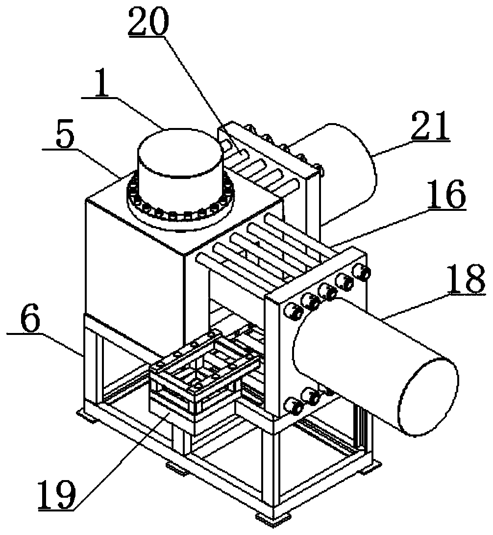 Seal integrity device of cement sheath under true triaxial