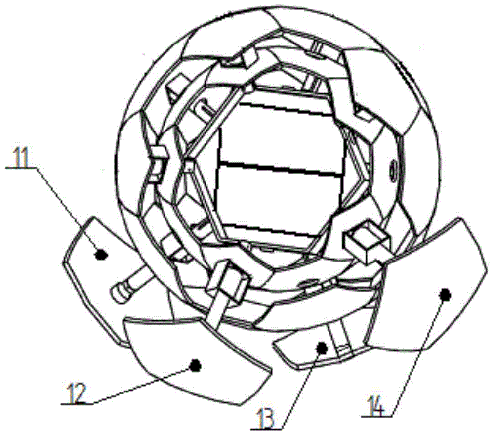 Spherical structure detection robot