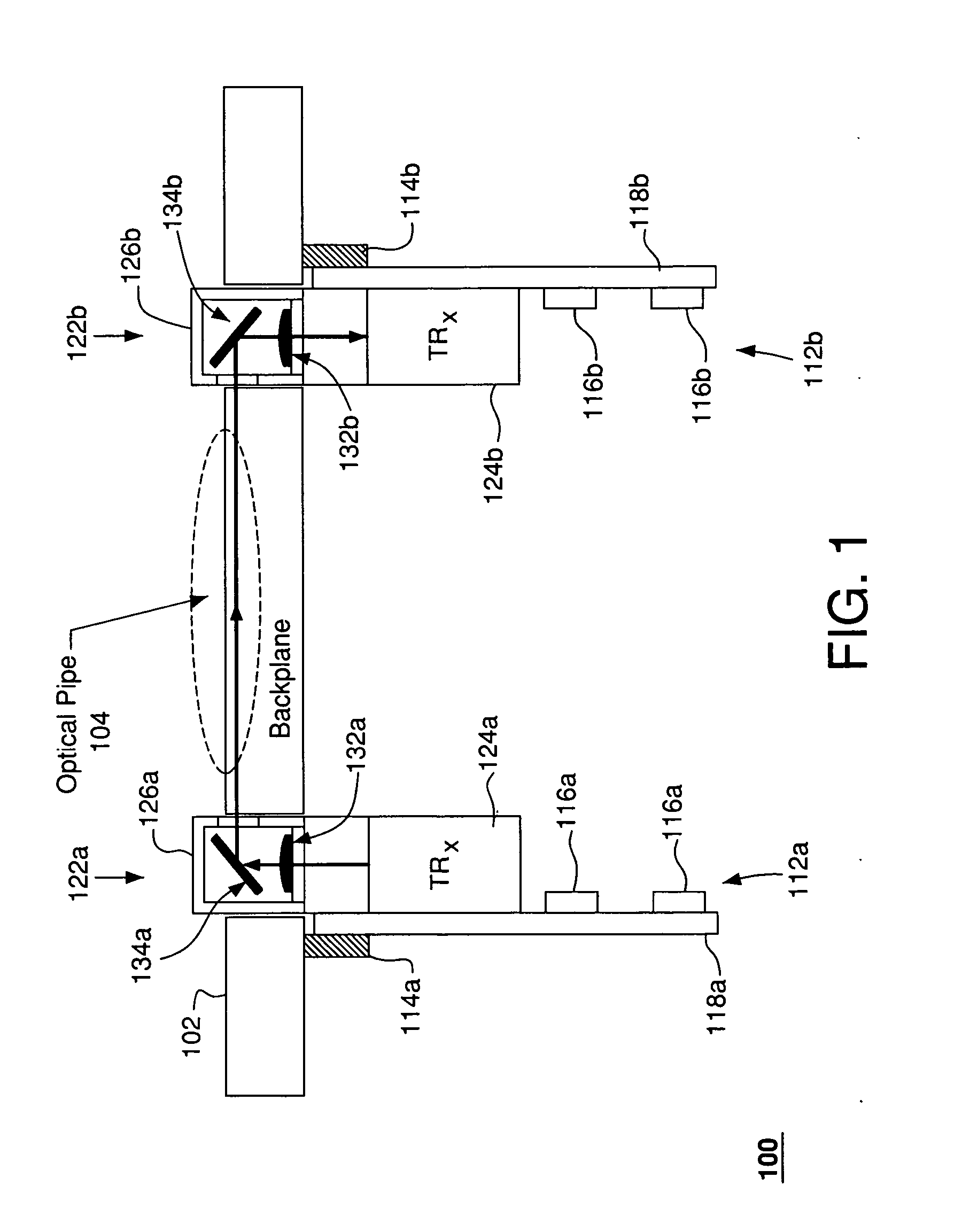 Coupler assembly for an optical backplane system